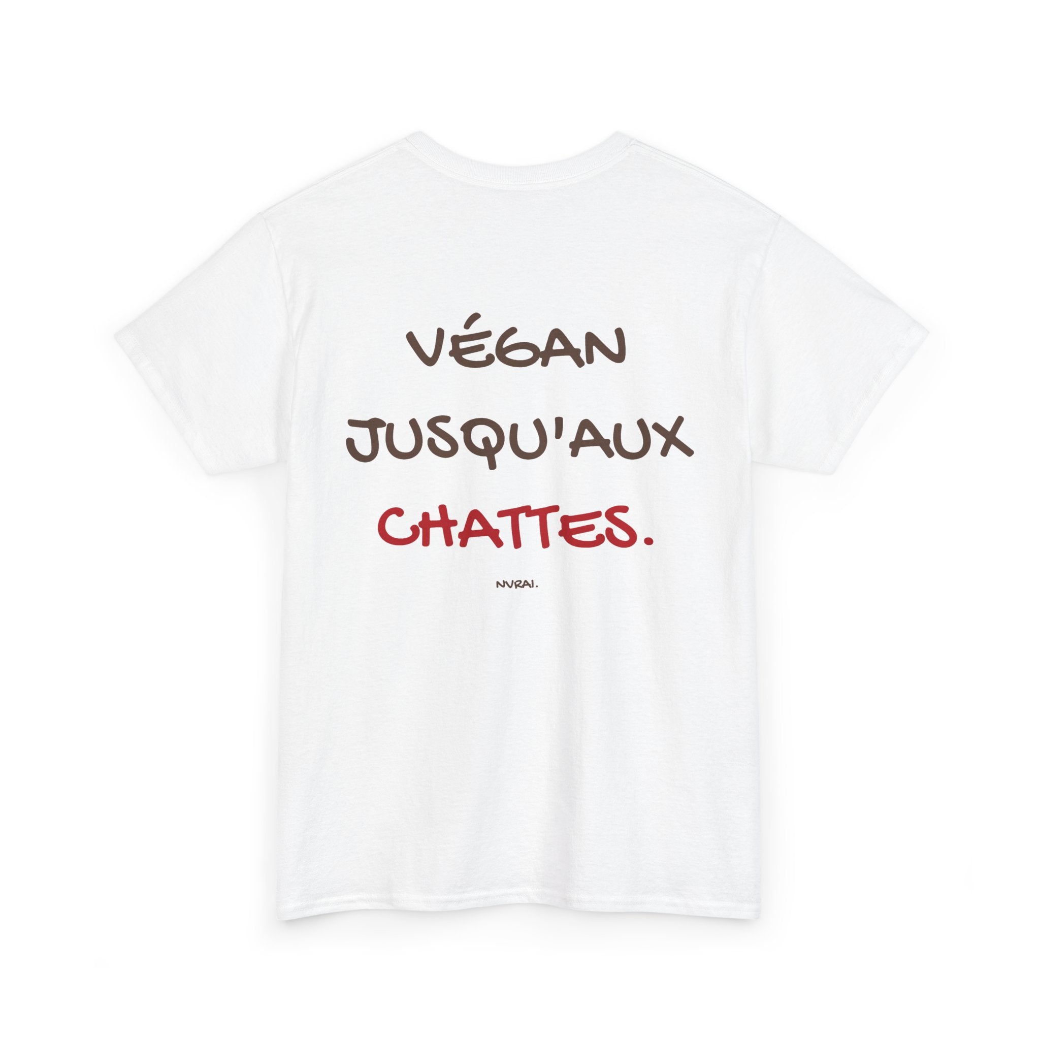T-shirt " Végan jusqu'aux chattes "