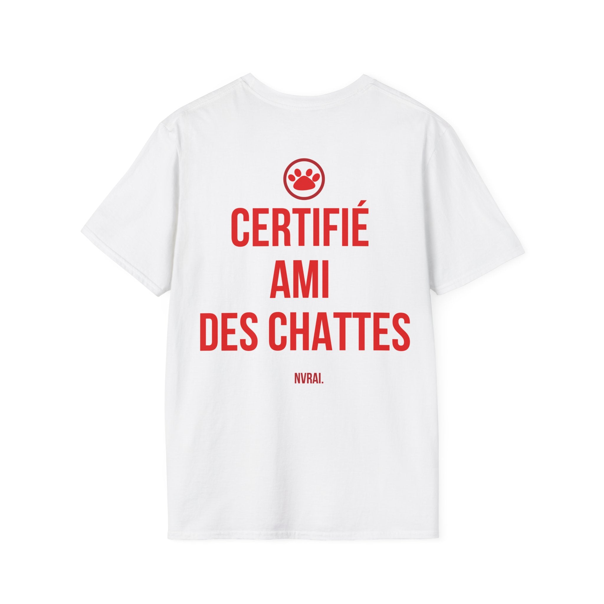 T-shirt “Certifié ami des chattes”