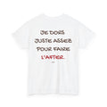 T-shirt  " Je dors juste assez pour faire l'after "